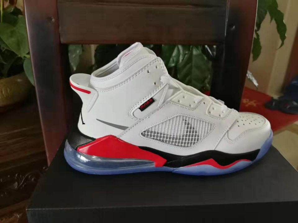 Jordan Mars 270 White Black Red Shoes - Click Image to Close